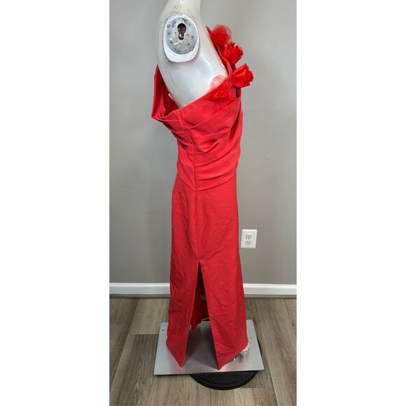 As It May Olivia Crepe One-Shoulder Midi-Dress Size US 16 $545 - Picture 10 of 11